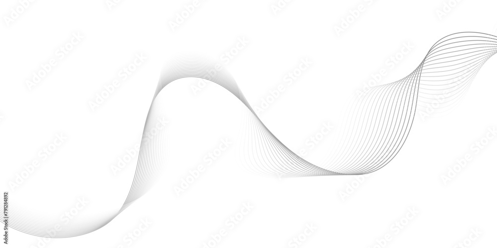 Poster abstract wave blend lines on transparent background. design for banner, wallpaper, background and ma