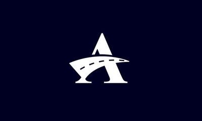 Ashpalt Logo Simple Modern Clean Black White 