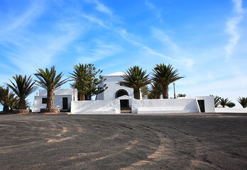 Church Ermita de las Nieves, Island Lanzarote, Canary Islands, Spain.