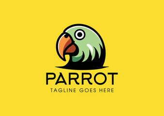 Logo design of parrot