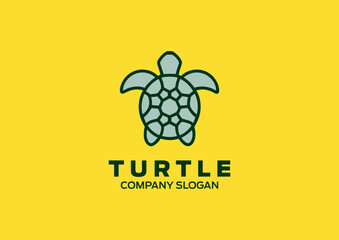 logo design of sea turtle