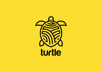 logo design of sea turtle