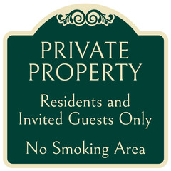Resident only sign private property