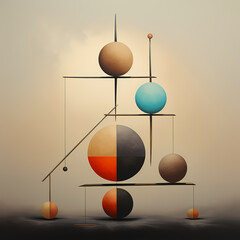 Abstract representation of the concept of balance.