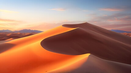Fototapeta na wymiar Panoramic view of the Namib desert at sunset, Namibia