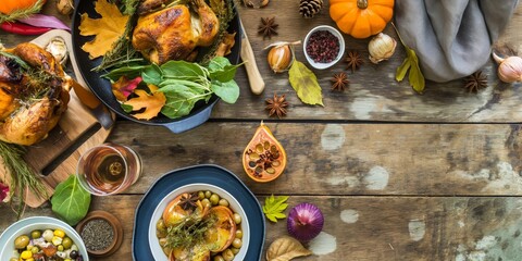 Autumn Food Thanksgiving Consept