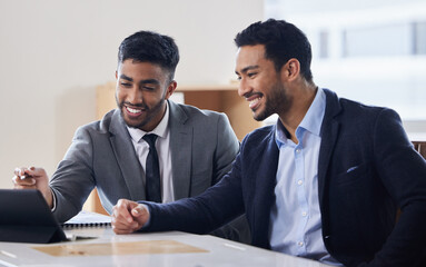 Help, people and teamwork on laptop with mentor training in business with advice or info. Project,...