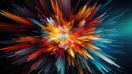 An explanation on how internet expansion can be viewed as a digital explosion in an abstract form.