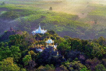 Viewpoint khao na nai luang dharma park sunrise surat thani thailand