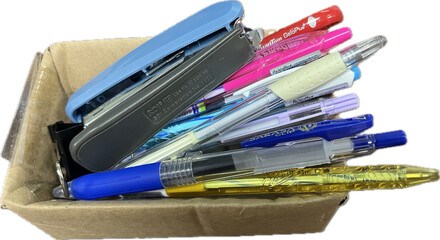 pens in a box