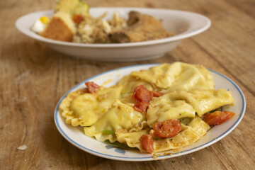 stuffed homemade ravioli