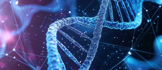 3d render of dna structure