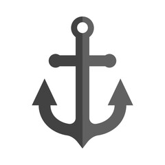 Anchor Vector Thick Line Filled Colors Icon Design