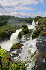 waterfall in the mountains