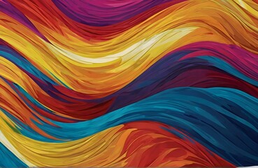 Fototapeta premium dynamic colorful vibrant wave colorful background