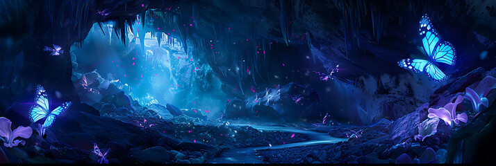 Imagine a crystal cave