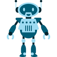 Robot Flat Illustration