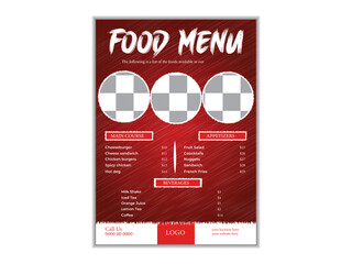 food menu design