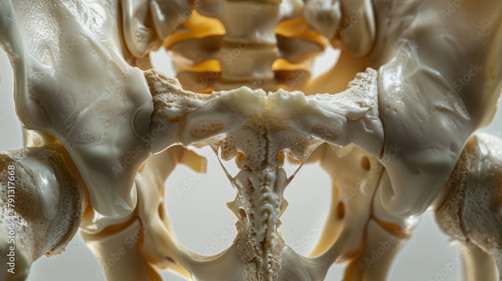 Poster the powerful angular structure of the pelvic bones providing a solid base for the body to stand upon