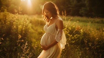The shape of her belly serves as a constant reminder of the aweinspiring miracle of pregnancy. .