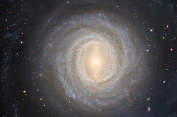 Galaxy in deep space. View from space.