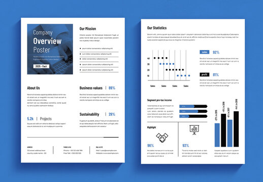 Company Overview Poster Template