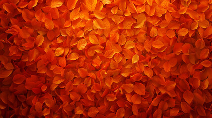 Abstract orange dry leaf texture pattern, nature background