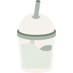 Iced Matcha Illustration