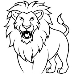 Fototapeta premium lion illustration