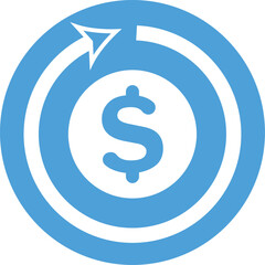 Cash, flow, transaction icon