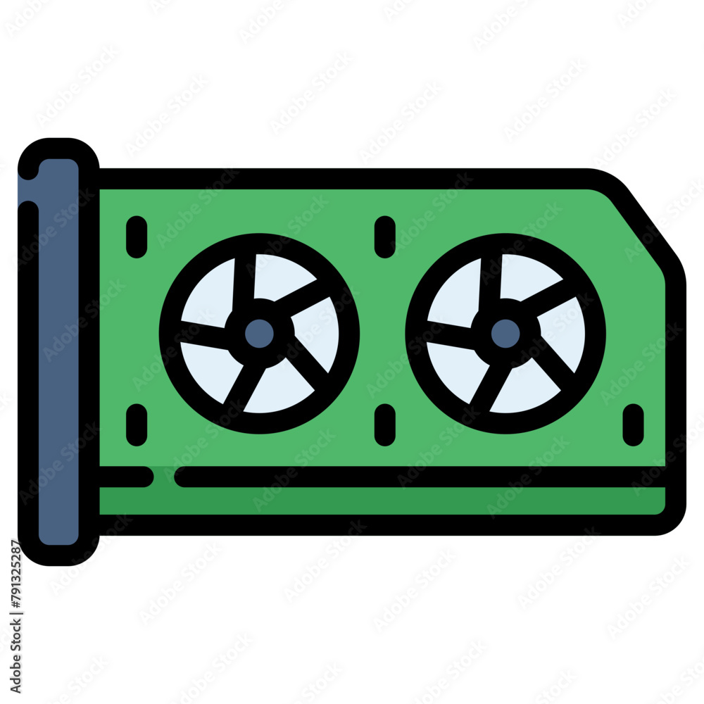Poster vga port vector icon filled line style. perfect use for logo, presentation, website, and more. moder