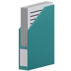 folder, office 3d icon illustration with transparent background
