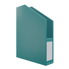 folder, office 3d icon illustration with transparent background