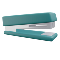 stapler, office 3d icon illustration with transparent background