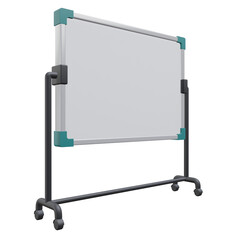 whiteboard, office 3d icon illustration with transparent background