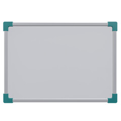 whiteboard, office 3d icon illustration with transparent background
