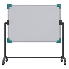 whiteboard, office 3d icon illustration with transparent background