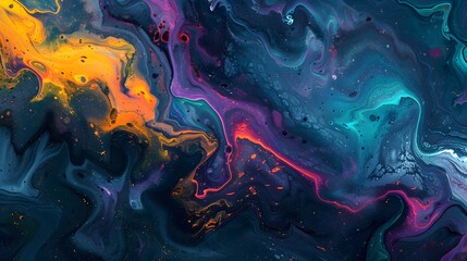 rainbow colored nebula marble background
