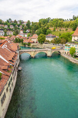 Old town and Aare river of Bern, Switzerland, 15 Aug 2022