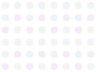 4:3 ファンシーボタンパターン⭐︎PNG