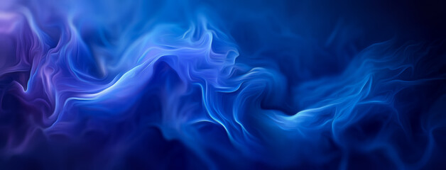 Blurred Smoky Blue Shapes - 791334251