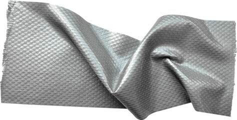 Gray Textured Crumpled Torn Duct Tape
