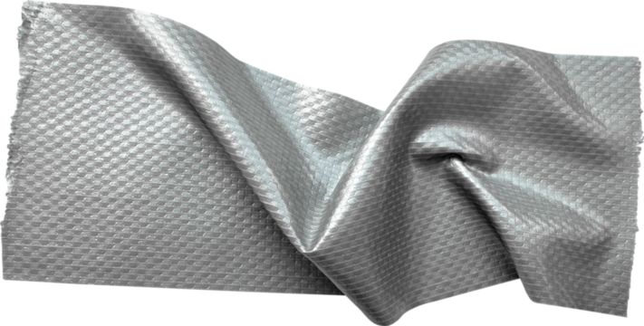 Gray Textured Crumpled Torn Duct Tape