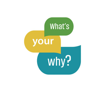What Is Your Why sign on white background