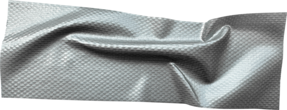 Gray Textured Crumpled Torn Duct Tape
