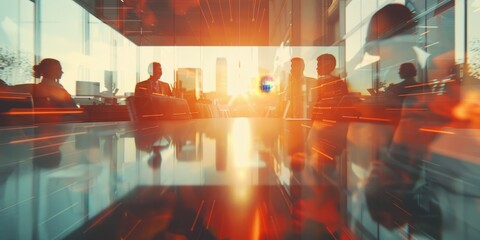 Group of People in Conference Room