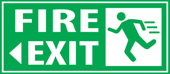 Fire exit sign vector.eps