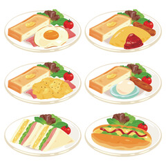 卵料理のワンプレートセット