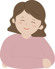 엄마의 행복한 미소