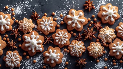 A bowl of cookies with a sprinkle of cinnamon on top